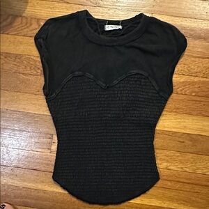 Black Fitted Going Out Top